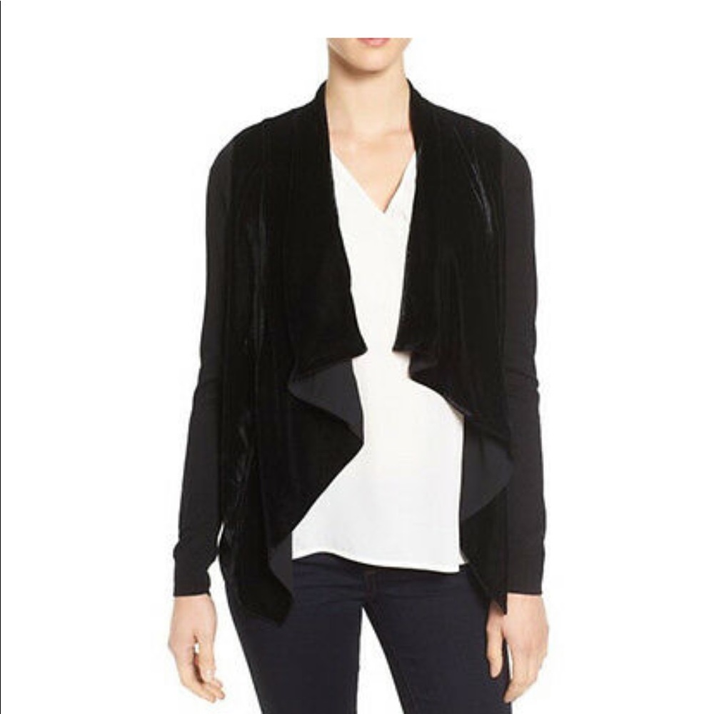 Michael kors velvet panel cardigan